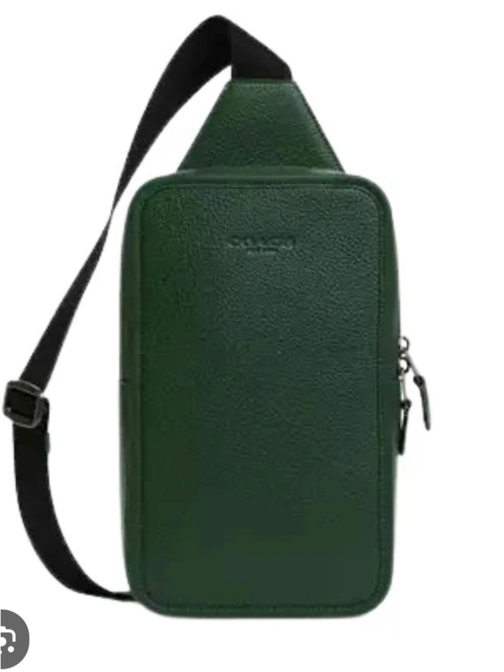Coach Sullivan Pack - Green Leather Sling Bag